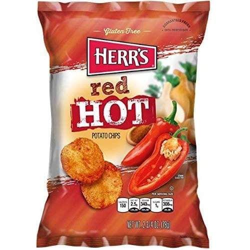 Herrs Red Hot Potato Chips 99.2 g - Herrs Red Hot Potato Chips 99.2 g