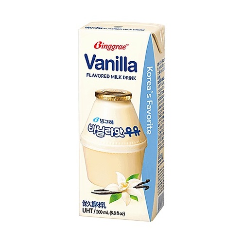 Binggrae Vanilla Flavored Milk Drink 200 ML - Binggrae Vanilla Flavored Milk Drink 200 ML