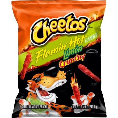 Cheetos Crunchy Flamin Hot Limon U.S.A Family Size 226.8 g - Cheetos Crunchy Flamin Hot Limon U.S.A Family Size 226.8 g