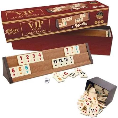 Rummy Game VIP Wooden Brown - Rummy Game VIP Wooden Brown