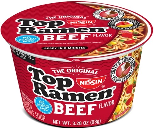 Nissin Top Ramen Beef Flavor 93 g - Nissin Top Ramen Beef Flavor 93 g