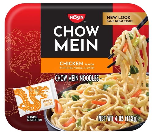 NISSIN CHOW MEIN Noodles Chicken Flavor 113 g - NISSIN CHOW MEIN Noodles Chicken Flavor 113 g