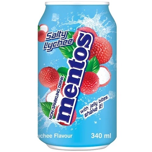 Mentos Drink Salty Lychee With Jelly Bites 340 ML - Mentos Drink Salty Lychee With Jelly Bites 340 ML