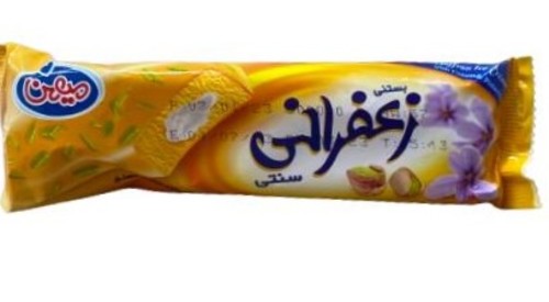 Mihan Ice Cream Saffron with pistachio 80 ml - Mihan Ice Cream Saffron with pistachio 80 ml