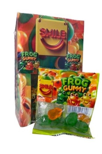 Smile Frog Gummy Candy 24 Pcs X 18 g - Smile Frog Gummy Candy 24 Pcs X 18 g