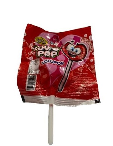 Jojo Lollipop Love Pop Straeberry 14 g - Go Go Lollipop Love Pop Straeberry 14 g