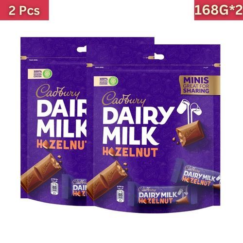 Cadbury Dairy Milk Hazelnut Minis 168G X 2 - Cadbury Dairy Milk Hazelnut Minis 168G X 2