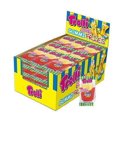 Trolli Sour Fries 22 g * 24 pec - Trolli Sour Fries 22 g * 24 pec