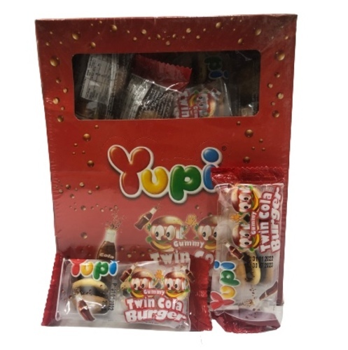 Yupi Gummy Twin Cola Burger 16 g * 24 pec - Yupi Gummy Twin Cola Burger 16 g * 24 pec