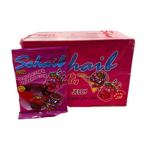 Sohaib Raspberry & Blackberry Jelly 20 g * 24 pec - Sohaib Raspberry & Blackberry Jelly 20 g * 24 pec