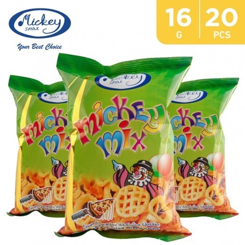 A Bag of 20 Pieces Mickey Mix Pizza Flavor 16 gm - A Bag of 20 Pieces Mickey Mix Pizza Flavor 16 gm