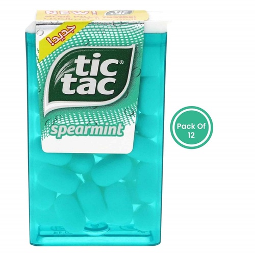 Tic Tac Spearmint 12 PCS X 18 g - Tic Tac Spearmint 12 PCS X 18 g