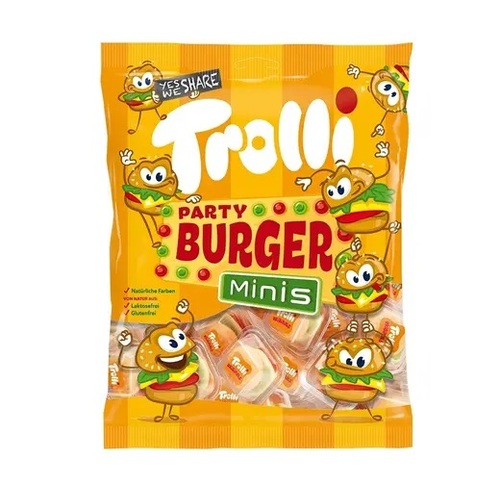 Trolli Party Burger Minis Bag 70 g - Trolli Party Burger Minis Bag 70 g