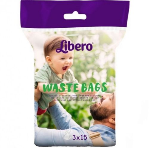 Libero Waste Bags 45 PCS For Used Diapers - Libero Waste Bags 45 PCS For Used Diapers