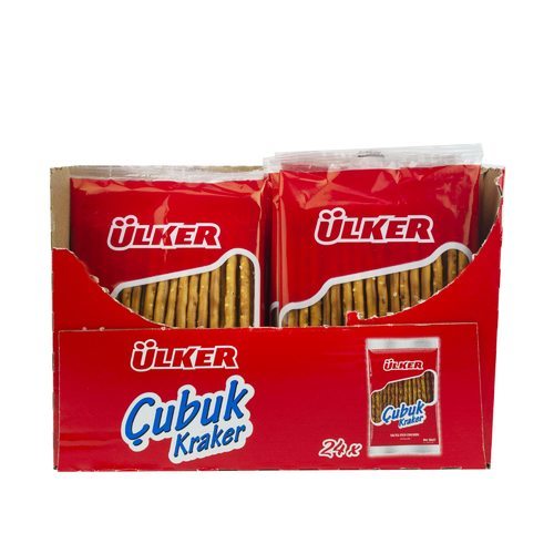 Ulker Salted Stick Crackers 24 PCS X 30 g - Ulker Salted Stick Crackers 24 PCS X 30 g