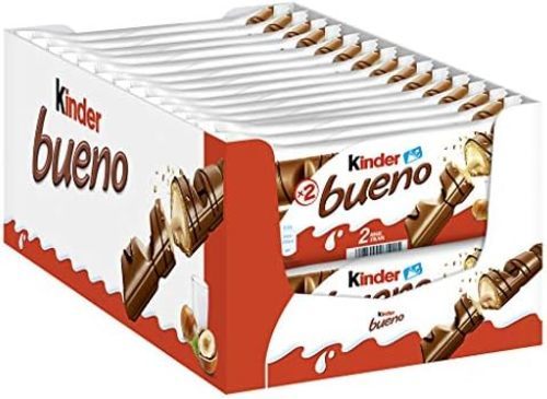 Kinder Bueno With Milk And Hazelnut 30 PCS X 43 g - Kinder Bueno With Milk And Hazelnut 30 PCS X 43 g