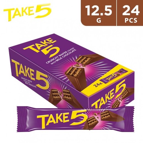 Take 5 Crunchy Wafer 2 Fingers 24 PCS X 12.5 g - Take 5 Crunchy Wafer 2 Fingers 24 PCS X 12.5 g