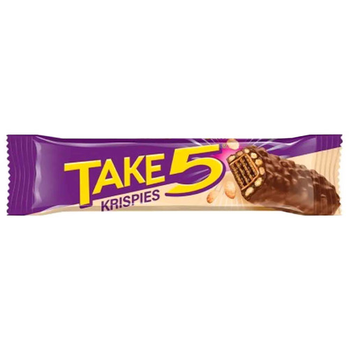 Take 5 Chocolate Krispies Crunchy Wafer 28 g - Take 5 Chocolate Krispies Crunchy Wafer 28 g