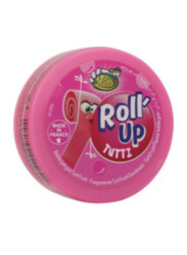 Lutti Tutti Frutti Roll Up Bubble Gum 29 g - Lutti Tutti Frutti Roll Up Bubble Gum 29 g