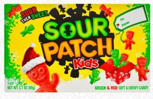 Sour Patch Kids Holiday Box Candy 88 g - Sour Patch Kids Holiday Box Candy 88 g