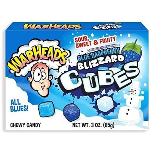 Warheads Blue Raspberry Box 85 g - Warheads Blue Raspberry Box 85 g