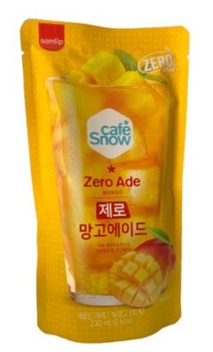 Cafe Snow Shine  Zero Ade Mango 230 ml - Cafe Snow Shine  Zero Ade Mango 230 ml