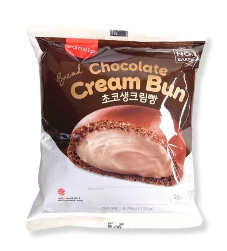 Samlip Chocolate Cream Bun 135 g - Samlip Chocolate Cream Bun 135 g