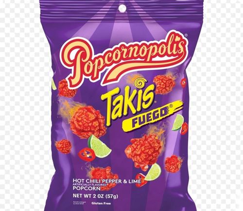 Popcornopolis Takis Fuego Popcorn Hot Chili Pepper lime 28 g - Popcornopolis Takis Fuego Popcorn Hot Chili Pepper lime 28 g