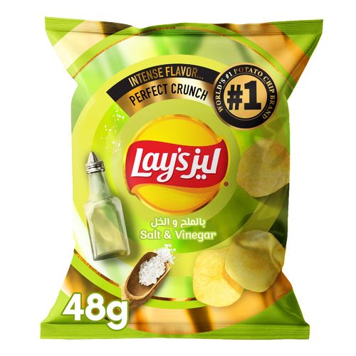 Lays Salt & Vinegar Potato Chips 48 g - Lays Salt & Vinegar Potato Chips 48 g