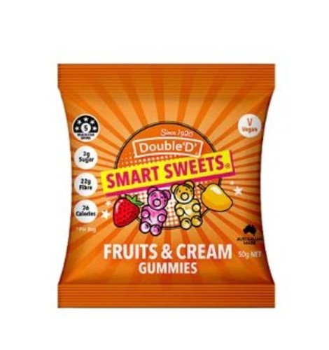 Smart Sweets Fruits & Cream Berry 50 g - Smart Sweets Fruits & Cream Berry 50 g