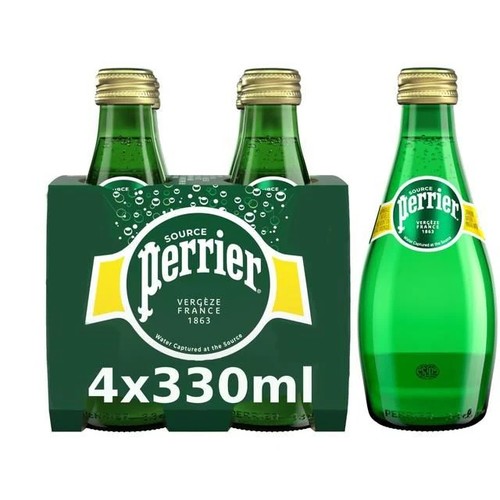 Perrier Natural Carbonated Mineral Water 4 pcs x 330 ml - Perrier Natural Carbonated Mineral Water 4 pcs x 330 ml