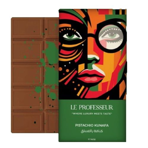Le Professeur Pistachio Kunafa Chocolate 140 g - Le Professeur Pistachio Kunafa Chocolate 140 g