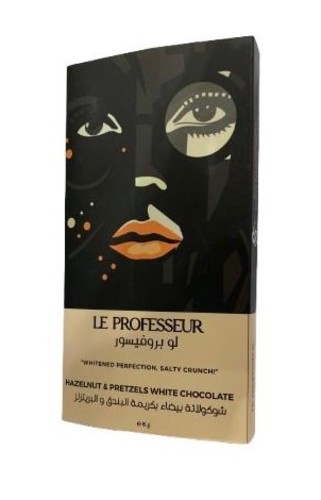 Le Professeur Hazelnut & Pretzels White Chocolate 140 g - Le Professeur Hazelnut & Pretzels White Chocolate 140 g