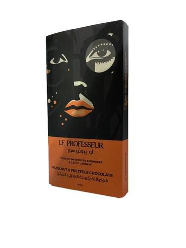 Le Professeur Hazelnut & Pretzels Milk Chocolate 140 g - Le Professeur Hazelnut & Pretzels Milk Chocolate 140 g