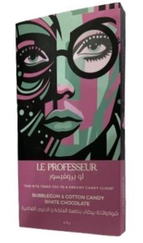 Le Professeur Bubble Gum & Cotton Candy White Chocolate 140 g - Le Professeur Bubble Gum & Cotton Candy White Chocolate 140 g