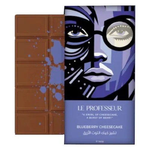 Le Professeur Blueberry Cheesecake Chocolate 140 g - Le Professeur Blueberry Cheesecake Chocolate 140 g