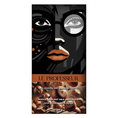 Le Professeur Whole Hazelnut Milk Chocolate 105 g - Le Professeur Whole Hazelnut Milk Chocolate 105 g