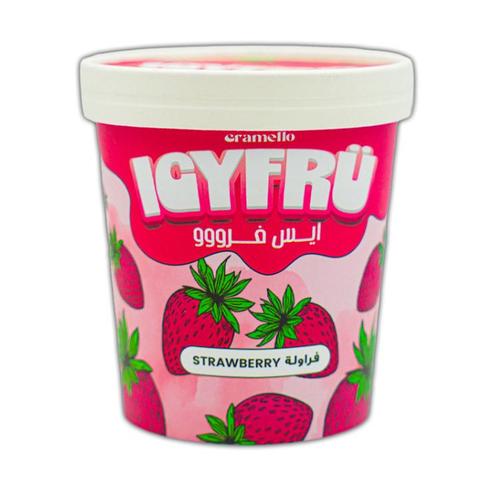 Caramello Ice Cream Ice Fro Strawberry Flavor 140 ml - Caramello Ice Cream Ice Fro Strawberry Flavor 140 ml