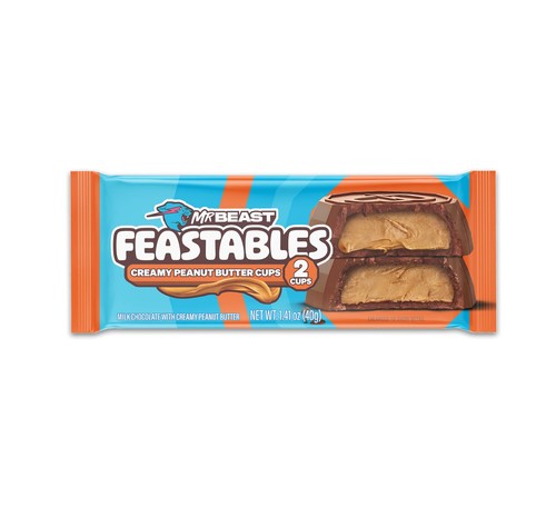 Mr Beast Feastables Milk Chocolate with Creamy Peanut Butter 40 g - Mr Beast Feastables Milk Chocolate with Creamy Peanut Butter 40 g