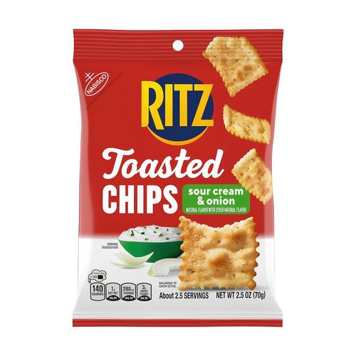 Ritz Sour Cream & Onion Toasted Chips 70 g - Ritz Sour Cream & Onion Toasted Chips 70 g