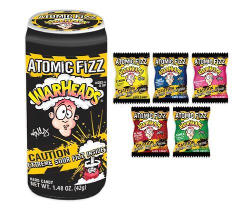 Warheads Atomic Fizz Extreme Sour Fizzing Hard Candy 42 g - Warheads Atomic Fizz Extreme Sour Fizzing Hard Candy 42 g
