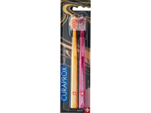 CURAPROX 2 PCS Toothbrush 5460 ULTRA SOFT Marble Edition - CURAPROX 2 PCS Toothbrush 5460 ULTRA SOFT Marble Edition