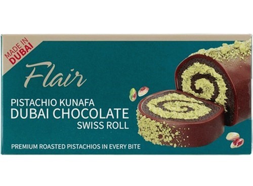 Flair Pistachio Kunafa Dubai Chocolate Cake Roll 165 g - Flair Pistachio Kunafa Dubai Chocolate Cake Roll 165 g