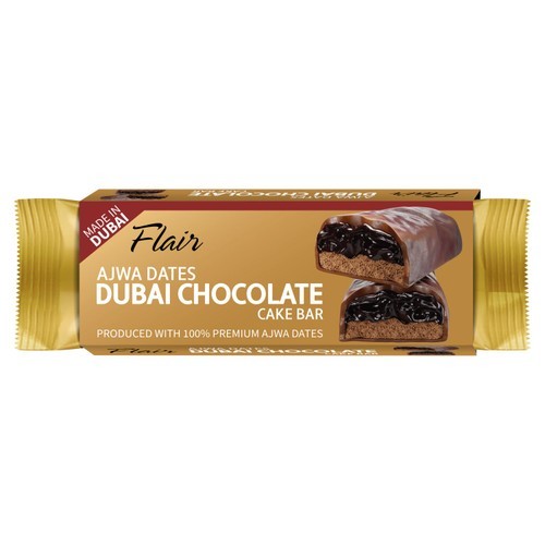 Flair Ajwa Dates Dubai Chocolate Cake Bar 55 g - Flair Ajwa Dates Dubai Chocolate Cake Bar 55 g
