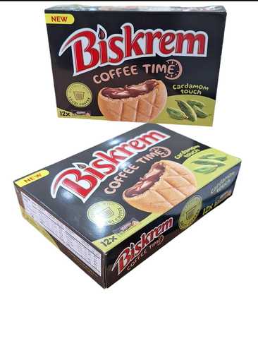 Ulker Biskrem Coffee Time Cardamom Biscuits 12 PCS X 36 g - Ulker Biskrem Coffee Time Cardamom Biscuits 12 PCS X 36 g