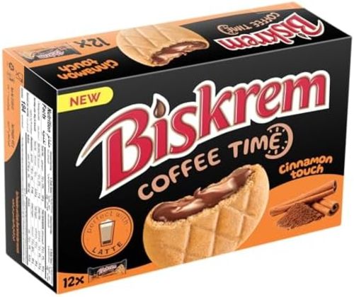 Ulker Biskrem Coffee Time Cinnamon Biscuits 12 PCS X 36 g - Ulker Biskrem Coffee Time Cinnamon Biscuits 12 PCS X 36 g