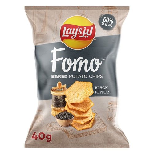 Lays Forno Black Pepper Potato Chips 40 g - Lays Forno Black Pepper Potato Chips 40 g
