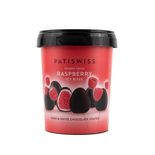 Patiswiss Raspberry Icy Bites Dark & White Chocolate 250 g - Patiswiss Raspberry Icy Bites Dark & White Chocolate 250 g