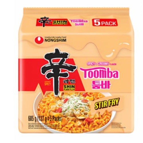 Nongshim Shin Ramyun Toomba Spicy & Creamy Flavor 5Pcs X 137 g - Nongshim Shin Ramyun Toomba Spicy & Creamy Flavor 5Pcs X 137 g