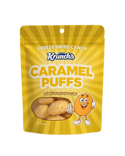 Krunch Freeze Dried Caramel Puffs 6 Pcs
